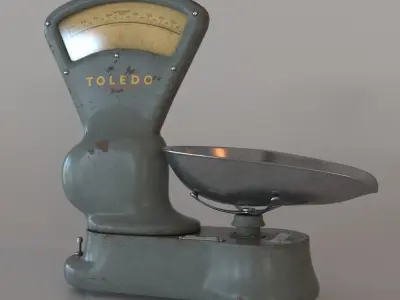 Vintage scale 3D model purchase