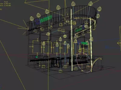 Exhibition - Area -6X6-3DMAX2012-015 3D model