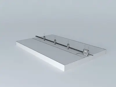 ARGO Architects ISEM Intercontinental surfaced maglev track line Free 3D model