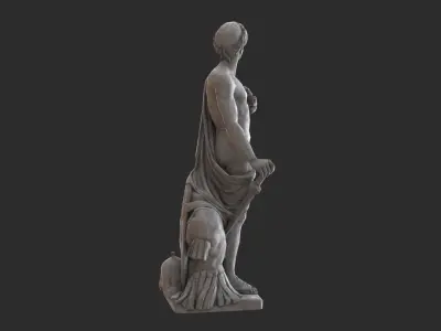 Roman Imperator - Granite Low-poly 3D model