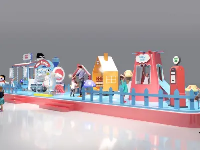 mall atrium booth 3D model