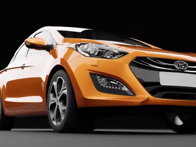 Hyundai i30 Metallic Orange 3D model