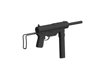 M3 submachine gun 3D model