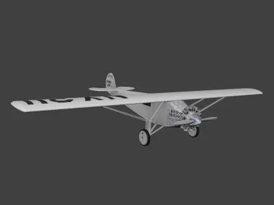 Ryan Spirit of Saint Louis Low-poly 3D model