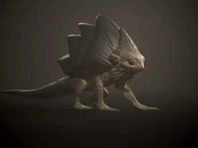 Iguana1 - Game Ready Low-poly 3D model Low-poly 3D model