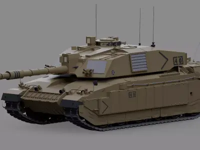 Challenger II TANK 3D model