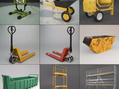  Industrial set 1 3D model
