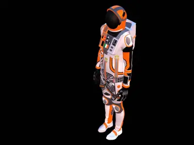 Astronaut Spacesuit  Ireland 3D model