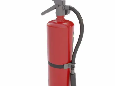 Fire Extinguisher lowpoly 3d model Low-poly 3D model