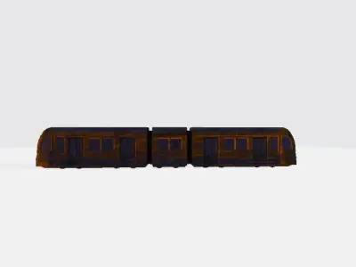Apocalyptic Tram 1372 3D model