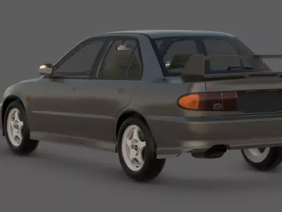 1995 Mitsubishi Lancer Evolution III GSR Edition 3D Model  3D model