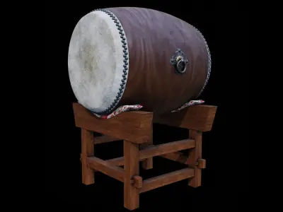 JAPANESE DRUM 3D model