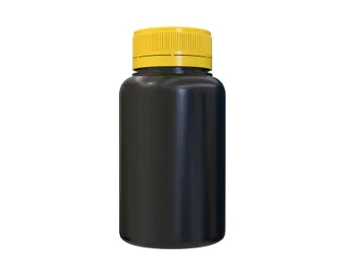 Pill Bottle with 3D Product Mockup 3D model