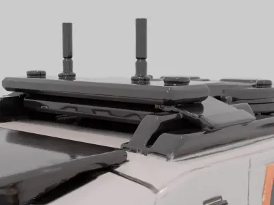HighPoly Futuristic Off Road Vehicle SciFi 3DModel 3D model
