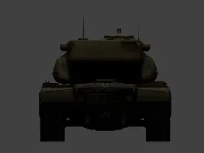 155mm Gun Heavy  Tank T58  Low-poly 3D model