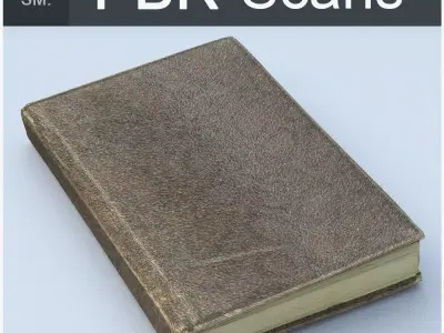 Notebook Low Poly leather book Low-poly 3D model