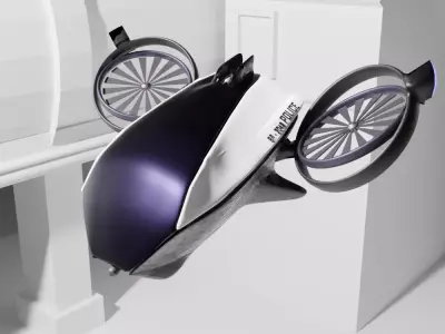 Cyberpunk Police Drone 3D model