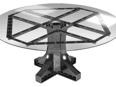 Liberty Dining and Bar Height in the industrial style 3D model