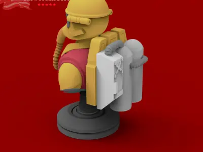 GI JOE Characters Blowtorch Bust   3D print model