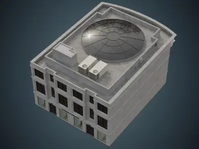 Building 28 Low-poly 3D model
