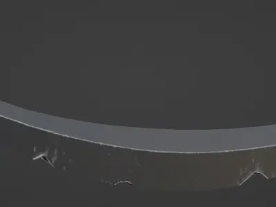 Stylized Pirate Sword Low-poly 3D model