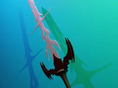 SWORD BLENDER Low-poly 3D model