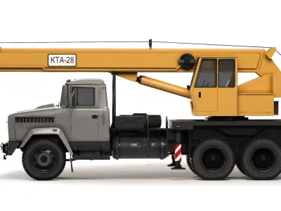 KrAZ 65053 KTA-28 2008 3D model