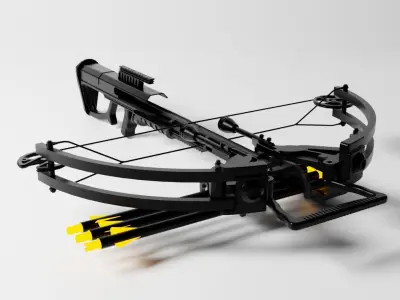 Crossbow toy Low-poly 3D model