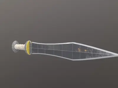 Gladius sword Low-poly 3D model