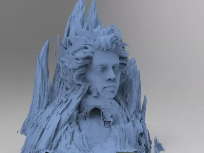 Fallen Angel cliffs 3  3D model purchase