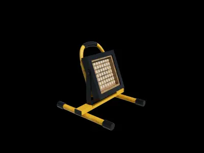Halogen work light 3D model by ahammodullah