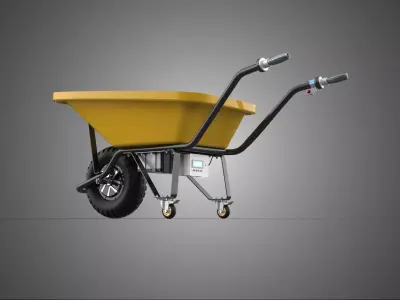 DIRECT DRIVE MOTOR HUB ELECTRIC WHEEL CASTER WHEELBARROW BARROW 3D model