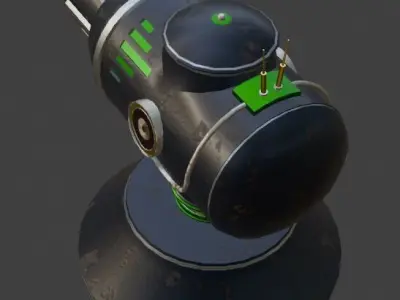 TD Tower 002 Low-poly 3D model