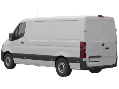 Mercedes Sprinter Detailed interior Standard 2023 3D model