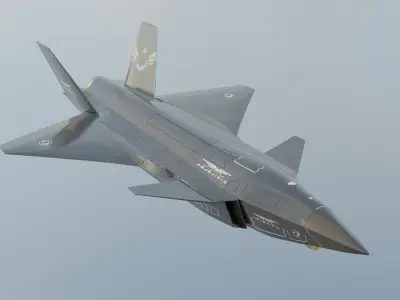 BAYRAKTAR KIZILELMA 3D war plane Low-poly 3D model