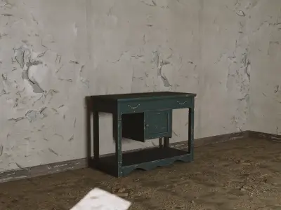 Old Rustic Stand Free low-poly 3D model
