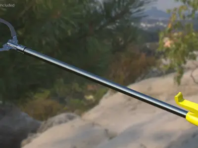 Heavy Duty Grabber Tool Rigged 3D model