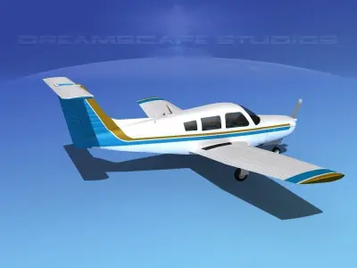 Piper Turbo Arrow III 3D model 7