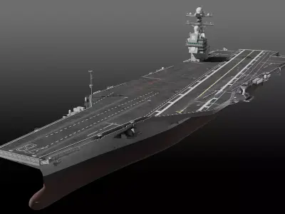USS Gerald R Ford CVN-78 3D model by ennuishao