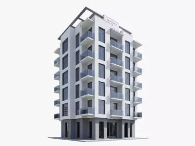 aparment Low-poly 3D model