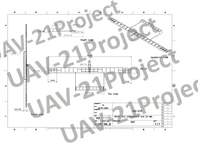 Long Endurance Electric UAV 3D model  3D print model