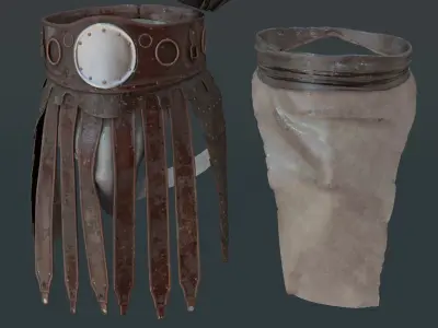 Leather armor 3D model purchase