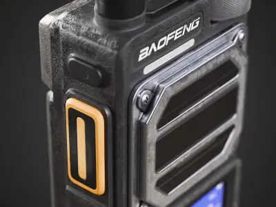Baofeng UV-25 Max Radio Low-poly 3D model