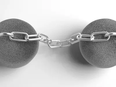 Cannonball - Chain-shot 3D model