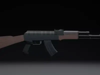 Assault rifle Free 3D model order