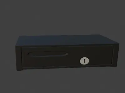 Free Cashier Drawer-lowPoly Free low-poly 3D model