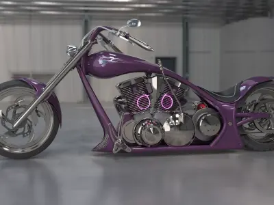 Street Chopper - BloodMoon 3D model