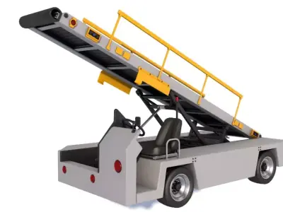 Airport Conveyor Belt Loader 3D model