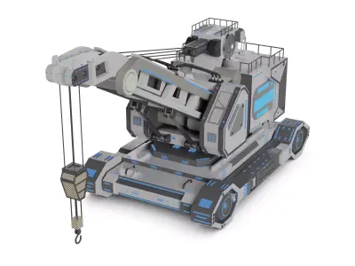 Crane 3D model by AutoSmith from CGTrader (PBR)