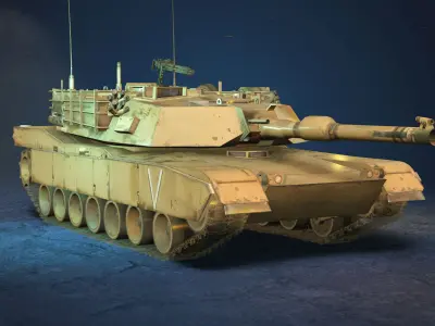 Abrams Main Battle Tank 3D model